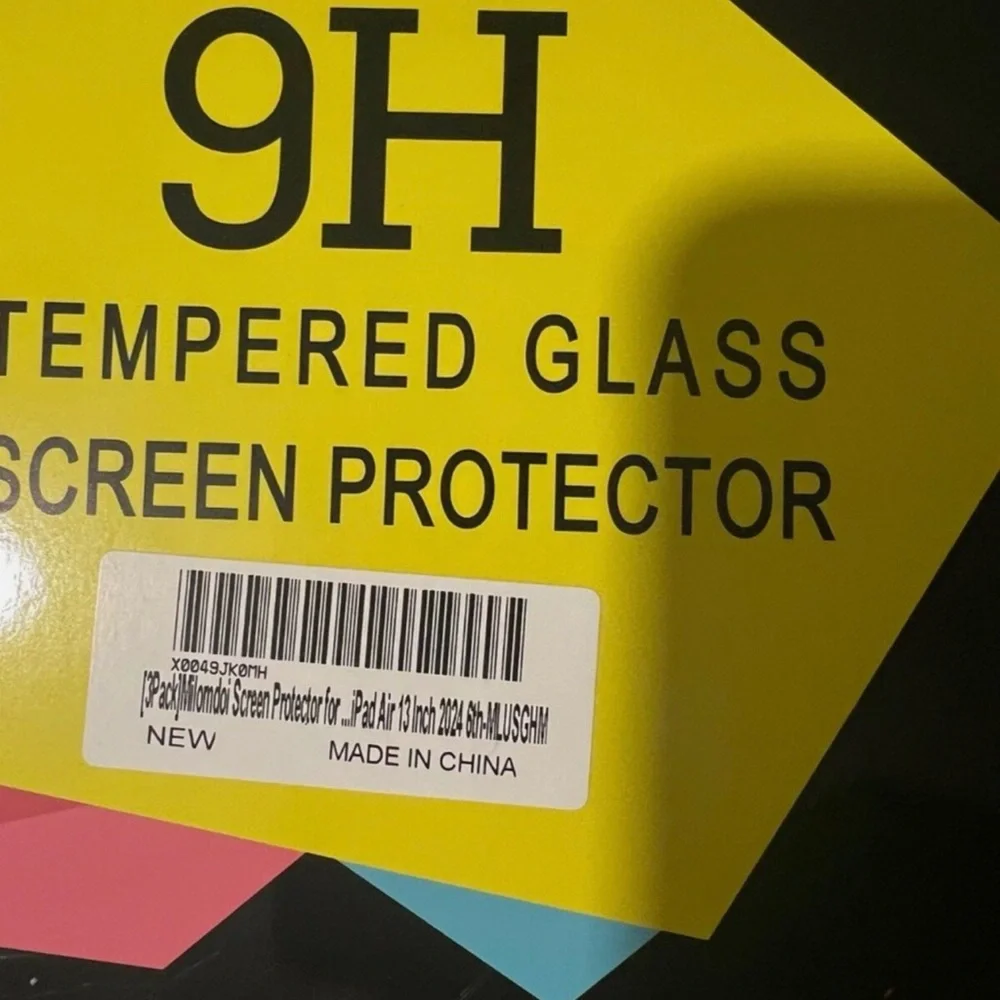 Milomdoi 3 Pack Tempered Glass Screen Protector for iPad Air 13